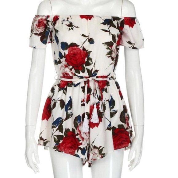 NEW Floral Beach Romper - Picture 2 of 8